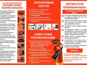 Памятка по пожарной безопасности.